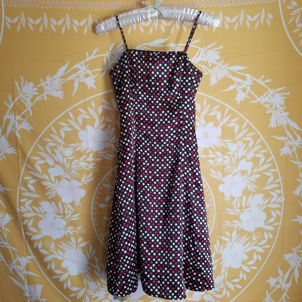 ❤ 90'S VINTAGE ❤ Mariposa Sateen/Tulle Retro Dress
